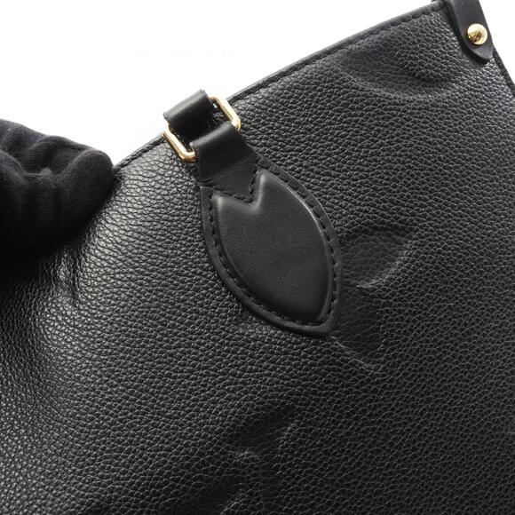 Louis Vuitton On the Go Monogram Empreinte Leather Tote Bag Black - Picture 9 of 9